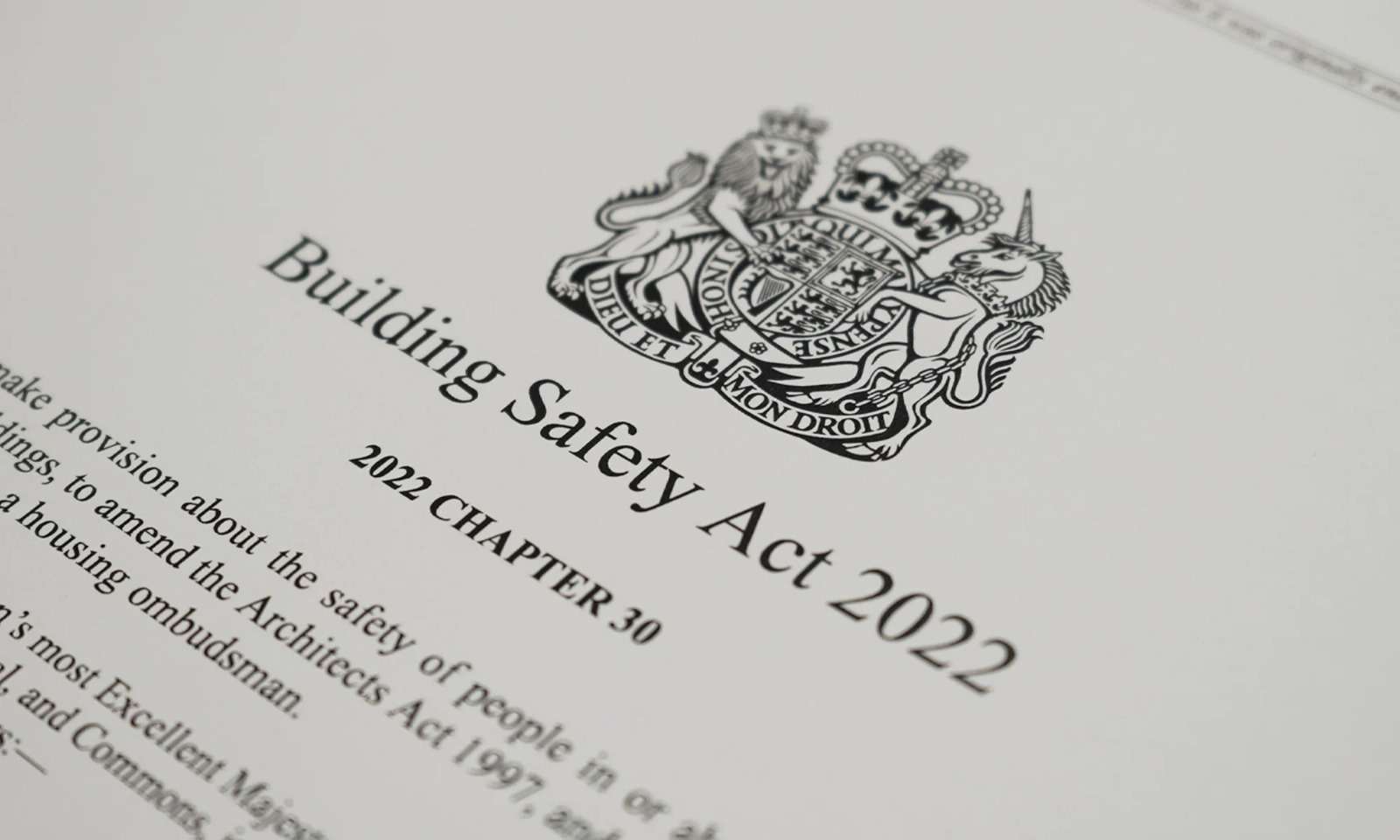 Building Safety Act 2022