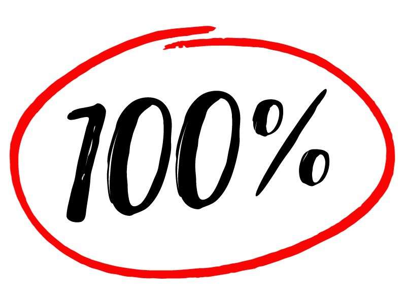 100%