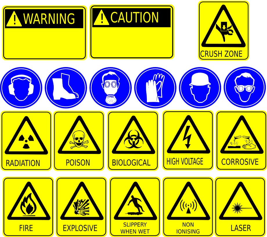 health and safety signage